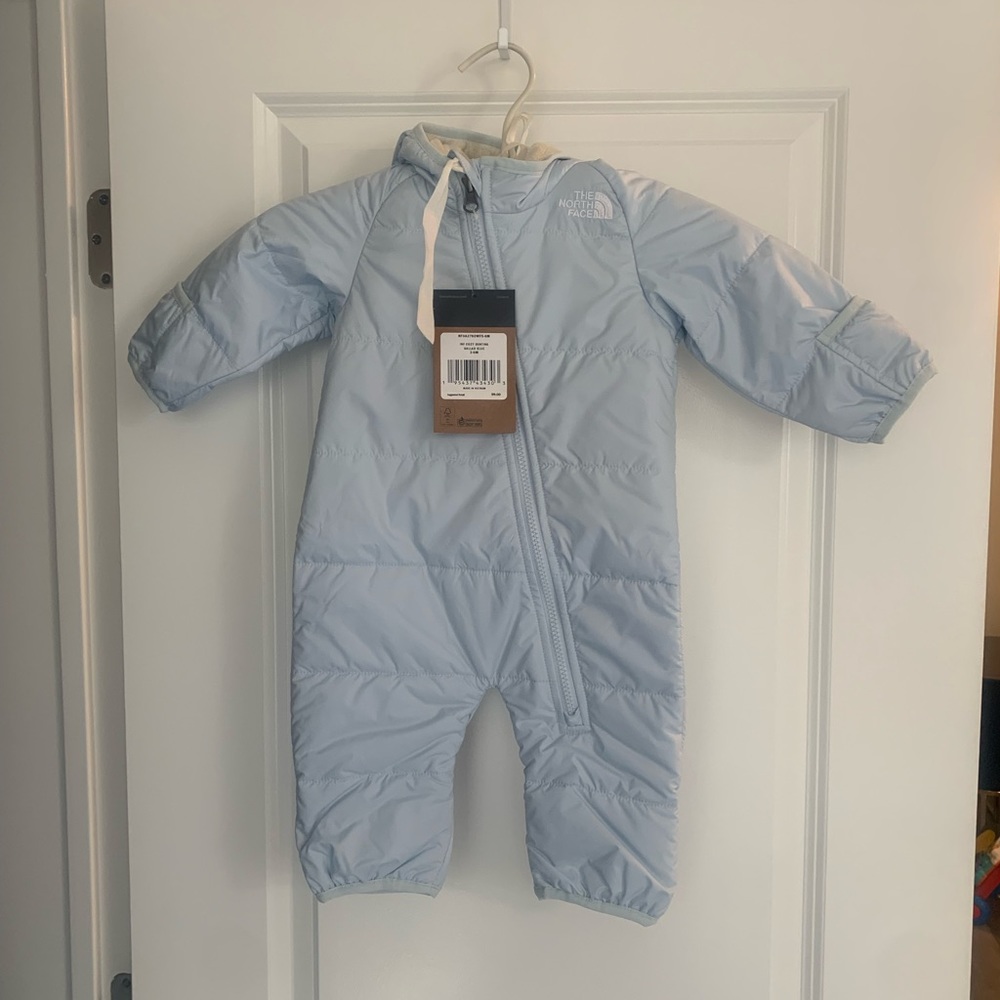 NWT The North Face Baby Snowsuit Coat Light Blue